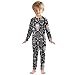 Owl Feathers Dream Catcher Footless Fall Outfit Tee and Pant 2-piece Pj Set 2T