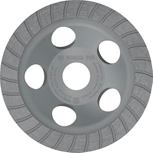 Bosch 1x PRO Multi Material turboslijpkoppen voor asgat 22,23 en betonslijpmachines (voor Beton, Betonnen bouwsteen, Ø 125 mm, Professional Accessoires Betonslijper)
