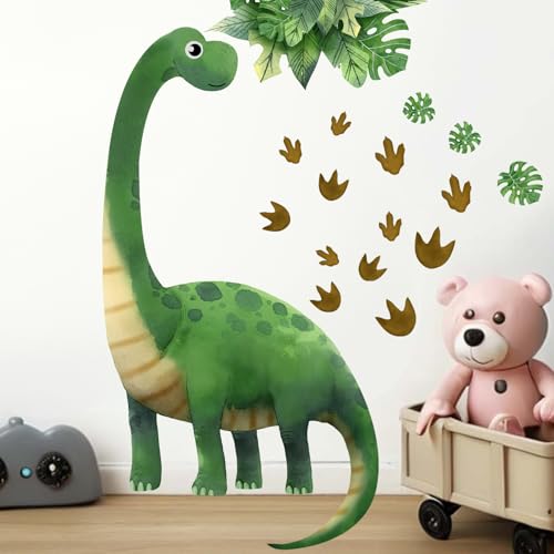 Vinilos Decorativos Dinosaurios Grandes Acuarela Huellas miniatura 3