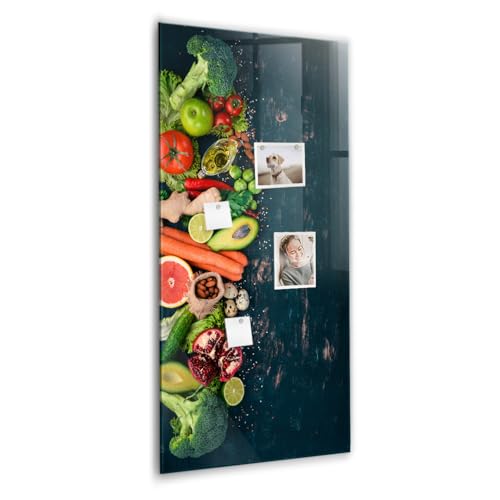 Tableau magnétique en verre décoratif effaçable 60x120 pour organisation bureau et maison