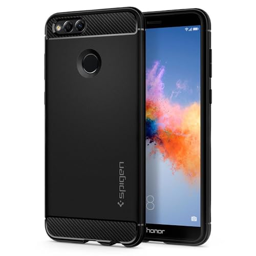 Spigen Rugged Armor Designed for Huawei Honor 7X Case (2017) / Designed for Mate SE Case (2018) - Black