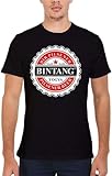 RFD6Uww23 Bintang Pilsener Beer Logo Graphic T-Shirt Black M