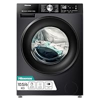 Hisense 3S Series WD3S1043BB3 Wifi Connected 10.5Kg and 6Kg Washer Dryer with 1400 rpm - Black - A-D Rated