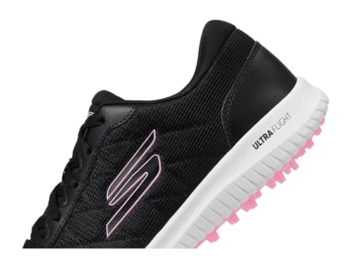 Miniatura 5 de Skechers Max Fairway 4 - Zapatos De Golf Sin Clavos Para Mujer, Negro Rosa, 38 Eu
