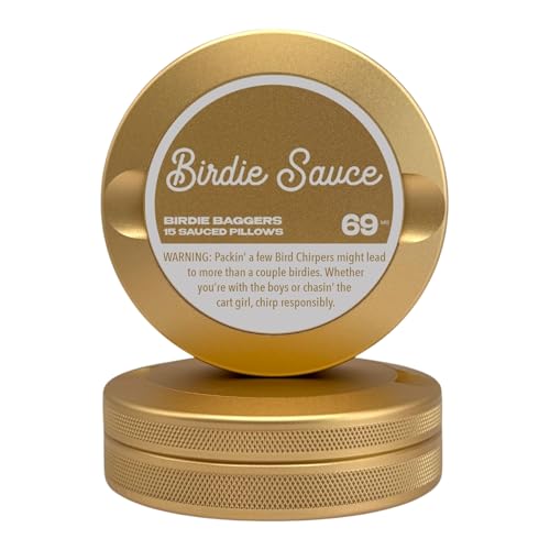 Edition 013: Birdie Sauce | Zyn Metal Can | Metal Zyn Container | Pouch Container | Small Storage Tin (Champagne Gold)