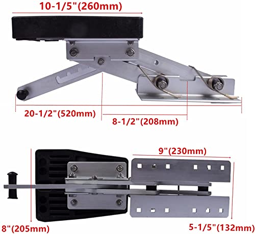 Hoffen Aluminium Outboard Motor Bracket For Boat Outboard Motor Engine Surpport Mount Heavy Duty White Mounting Plate Marine Auxiliary 7.5-20Hp #TOP4