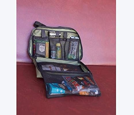 CampMaid FIL-n-GO Camp Caddy Bag Without Accessories - Tool Bag for Camping Cookware, Toiletries, More - Organizer Bag for Camping Utensils & Camp Gear - Camping Must Haves - (Black)