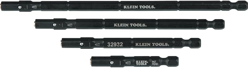 32944 Flip Socket Replacement Hex Shafts for Klein Flip Sockets, 2-Inch to 6-1/2-Inch, 4-Pack