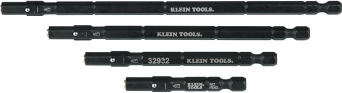 Klein Tools 32944 Flip Socket Replacement Hex Shafts for Klein Flip Sockets, 2-Inch to 6-1/2-Inch, 4-Pack