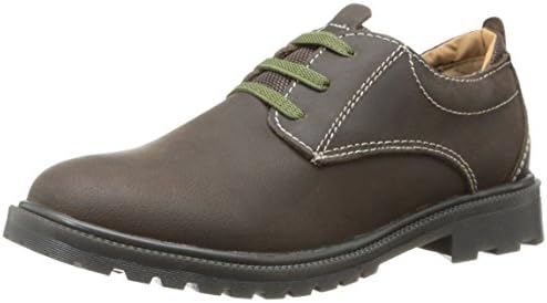 Florsheim Kids Gravel JR Oxford (Toddler/Little Kid/Big Kid),Brown/Canvas,12 M US Little Kid