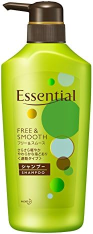 Kao Essential Free and Smooth Shampoo Jumbo Size 480ml