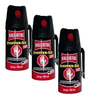 KO Pfefferspray Jet | Fog Verteidigungsspray | Abwehrspray Hundeabwehr | zur Selbstverteidigung | Sparset | Made in Germany (Jet 40 ML 3 STK)