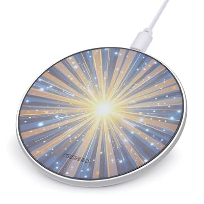 Show Radiance Wireless Charger Portable Fast Charging Pad Lightweight Wireless Charging Station for Phone Slim Charge Mat for Travel Home Office Desk