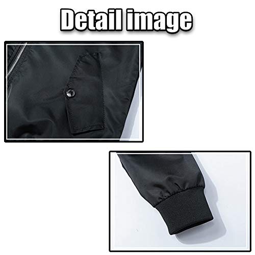 Xyxiongmao Japanese Goblin Streetwear Men Bomber Jacket Oversized Windbreaker Couple Hip Hop Clothing Black (Black, L) #TOP6