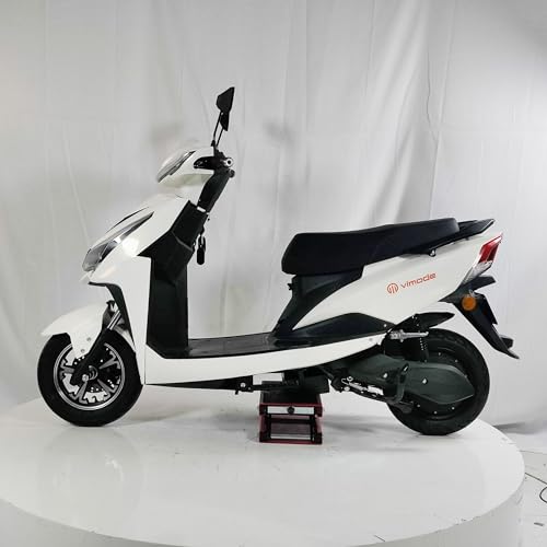 Image of MIOOX 48V30AH Dual Battery ectric Scooter, 110-130 km Range, 45 km /h Speed, Disc & Drum Brakes, LED Headlight, Comfortable Seat, 3-Year Battery Warranty (White)