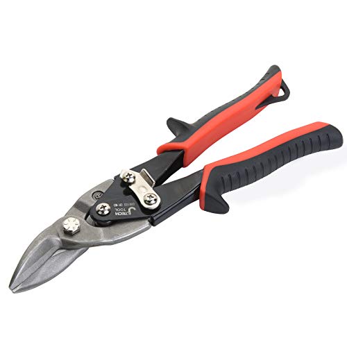Jetech 10 inch Aviation Snips - Right Cut Professional Offset Snippers with Compound Action Cutting Shears from Forged Blade and Safety Latch - Image 2