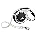 FLEXI New Comfort Retractable Dog Leash (Tape), 16 ft, Large, Grey