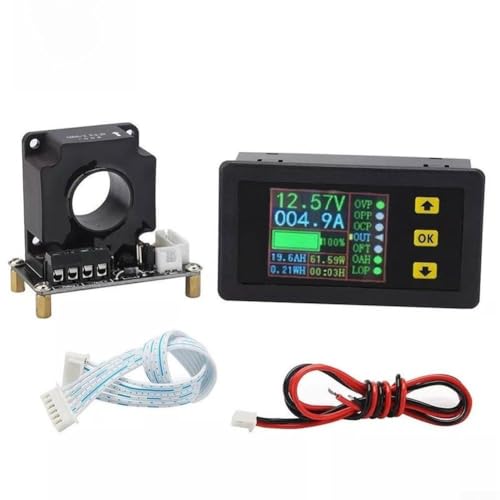 Bidirectional Hall Sensor Coulomb Meter for DC Circuits with 90V Operating Range and Protection Settings Adjustable in Small Increments (500A)