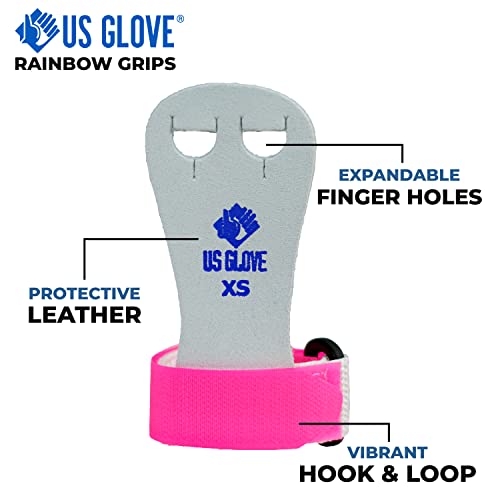 Us Glove Rainbow Beginner Palm Grips - Gymnastics Palm Guard - Weight Gymnastics Bar Lifting Hand Grips - Rip And Blister Protective Hand Gripper - Made In The Usa #TOP3