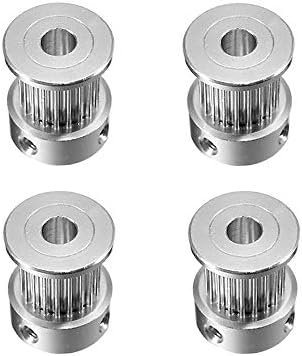 BALITENSEN 4Pcs GT2 Timing Pulley 20 Teeth Bore 5mm Synchronous Wheel for 10mm Width Belt of RepRap Bowden Mendel Makerbot Kossel Delta 3D Printer Prusa i3