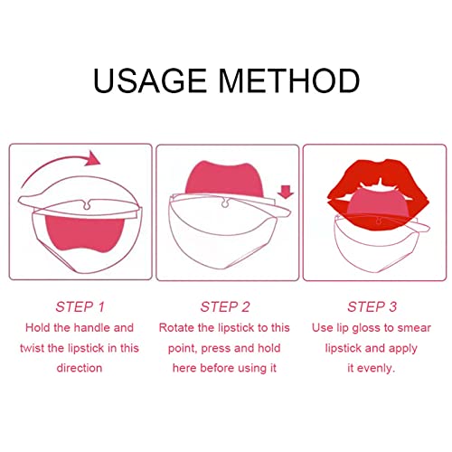 Paminify Lazy Lipstick, Pearl Lipstick Magic Color Changing Lipstick,Labiales Magicos Waterproof Moisturizing Lipstick,Long Lasting Lip Stain Non-Stick Cup Lip Shape Smooth Lipstick For Women,Light Purple #TOP3