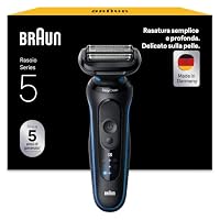 Braun Serie 5 Rasoio Elettrico Barba, 51-B1000s Blu