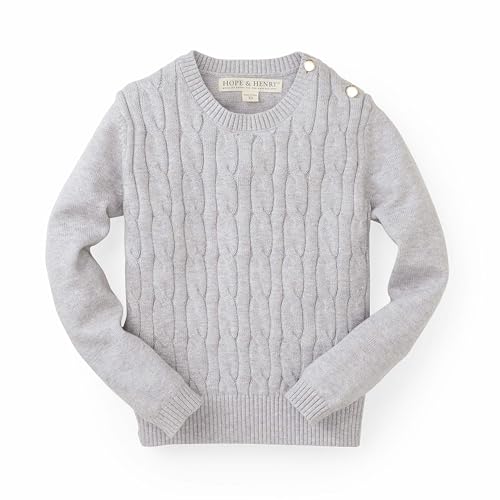 Image of Hope & Henry Girls Cable Front Pullover Sweater