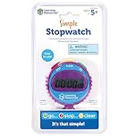 Learning Resources Simple 3 Button Stopwatch, Ages 5+, Kids Stopwatch for Science Investigations, Maths Timer, Classroom Tool, Gifts for Kids