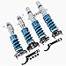 FAPO PS+ Coilovers for Toyota Corolla 1987-2000 AE92 AE100 AE101 AE102 AE110 AE111, 16 Level Damping Adjustable Height Mono-Tube Lowering Suspension Strut Kits(Blue)