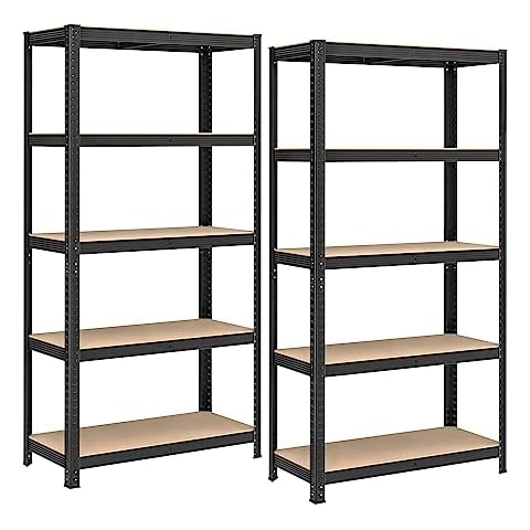 SONGMICS GLR040B02 Set of 2 Heavy Duty Shelving Units Cover