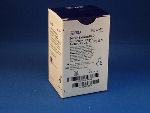 BD Diagnostic Systems Salmonella and Shigella Typing Antisera, Group G, 3ML (1 Each)