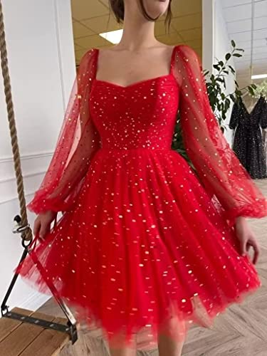 Sequin Tulle Silver Prom Dresses For Women Ball Gown Ruched A-Line Cocktail Dresses For Women 2023 Us4 #TOP4