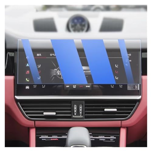 Verre trempé bleu anti-reflet pour écran de navigation GPS Cayenne 2018-2023