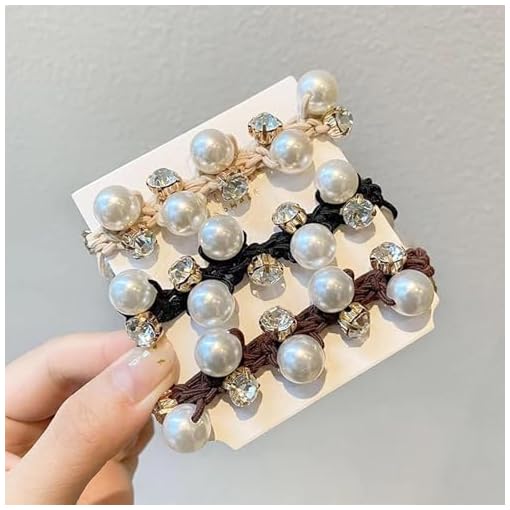 Frescorr-Pack-of-3-Pearl-Crystal-RhineStone-scrunchies-Rubber-Band-Hair-Ties-Ponytail-Holders-for-Women-Girls-Imitation-Pearl-Hair-Accessories Frescorr-Pack of 3 Pearl & Crystal RhineStone scrunchies, Rubber Band, Hair Ties, Ponytail Holders for Women & Girls, Imitation Pearl Hair Accessories