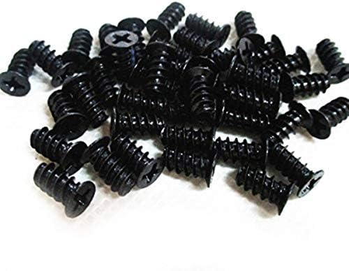 Easycargo PC Case Fan Screws for 60mm, 70mm, 80mm, 90mm, 92mm, 120mm, 140mm (50 Pack Black)