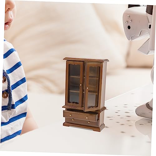 UPKOCH Mini Estante Decoração Acessórios Em Escala 1/12 Estante Em Miniatura 1 12 Estante Em Miniatu