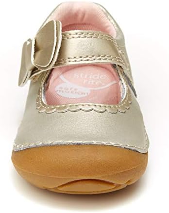 Stride Rite Baby Girls Soft Motion Makayla Mary Jane Flat, Champagne, 3.5 Wide Infant US Review | Image 4