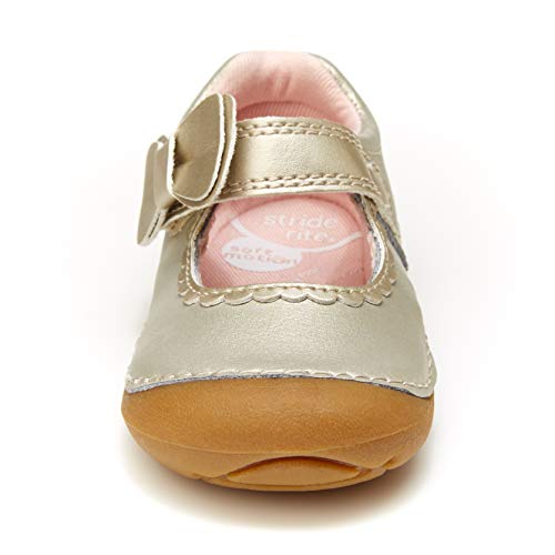 Stride Rite Baby Girls Soft Motion Makayla Mary Jane Flat, Champagne, 3.5 Wide Infant Us #TOP4