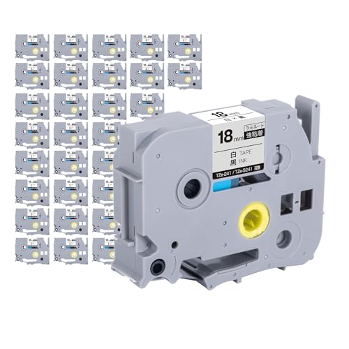 �u���U�[�p �s�[�^�b�` ���~�l�[�g�e�[�v TZe-S241 TZe-S241 18mm ���e�[�v ������ ���S�� 30�Z�b�g �݊����x�� �e�[�v�J�[�g���b�W �e�[�v�J�Z�b�g TZe �e�[�v PT-9700PC PT-9800PCN PT-P900W PT