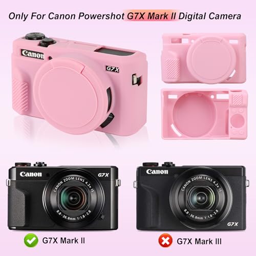 Funda protectora de silicona para Canon PowerShot G7X Mark II miniatura 2