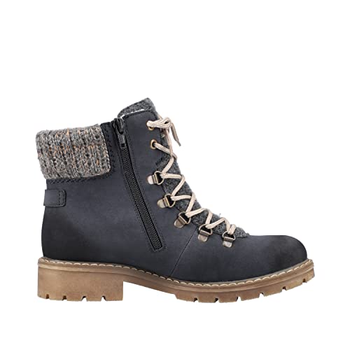 Rieker Damen Y9131-14 Mode Stiefel, blau, 40 EU