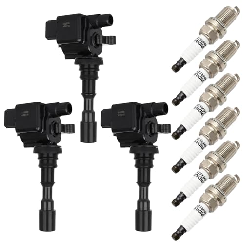 ECCPP 3 ignition coils with 6 iridium Spark Plugs,UF439,coils packs,for Hyundai Santa Fe 2003-2006,XG350 2003-2005 &,for kia Amanti 2004-2006,V6 3.5L‎C1435,UF-439,5C1428 by ECCPP - Image 2