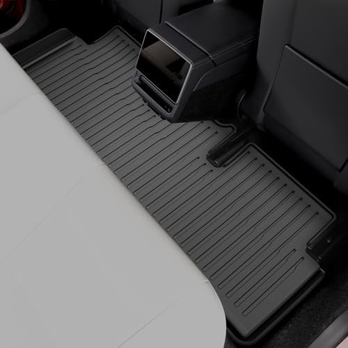 Pawtein All Weather Floor Mats Compatible with Tesla Model 3 Highland Accessories 2023-2027 6PCS TPE Odorless Floor Mats Set with Cargo Backrest Frunk Trunk Mats — 사진 6