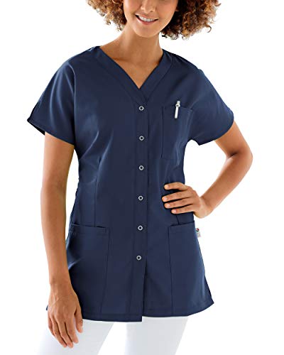 Kasack Clinic Dress für Damen mit 1/2 Arm, Druckknöpfen und Brusttasche