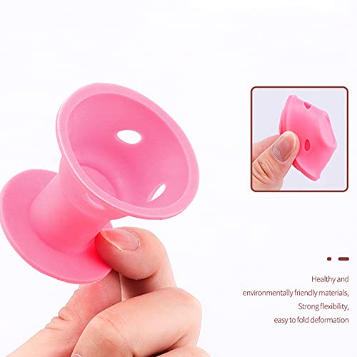 Heatless Hair Curler 40 Pcs Including 20Pcs Large Hair Curlers And 20Pcs Small Hair Rollers For Women And Kids Soft Overnight Hair Rollers (Pink) #TOP5