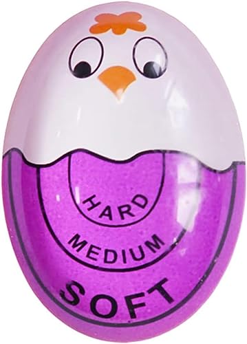 Purple Kitchen Timer Practical Reminder Color Changing Egg Timer Perfect Egg for Boiling Eggs That Changes Colors When Done