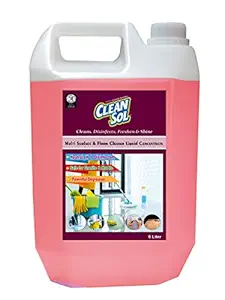 Cleansol Disinfectant Floor, Marble, and Granite Cleaner Liquid Concentrate - 5 Litre Removes Heavy Stains from Hard Surfaces