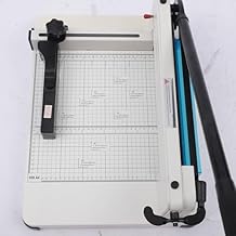 Paper Cutter,Guillotine Paper Cutter,Manual Paper Cutting Tool 500 Sheets A4 B4 A5 B6 B7 Papers Heavy Duty Metal Base 12 Cutting Length with Safety Blade Lock for Office Home