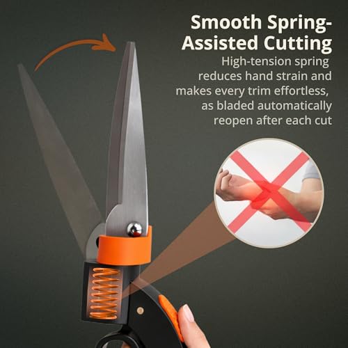 Image of Kraft Seeds Grass Shear 360 Degree Garden Grass Cutter Tools and Plant Cutting Scissors for Precise Lawn Edging and Garden Cutter for Precise Trimming and Border Shaping
