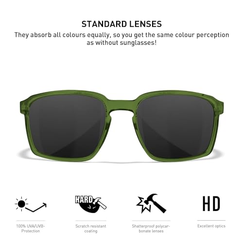 Wiley X WILEY X ALFA AC6ALF05 Men's Sunglasses Green Size 56 - 2